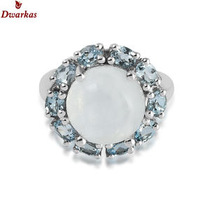 Anillo de Plata de Ley 925 con Doble Esmeralda y Circonita Cúbica, Elegante y de Lujo, para Fiestas de Moda, Regalo al por Mayor, Joyería para Mujer y Hombre - Product Image 3