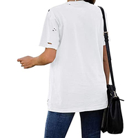 Camiseta de Mujer 100% Algodón Tejido 220g, Manga Corta, Rayas, Ecológica, con Logotipo Personalizado Impreso, Cuello Transpirable, Secado Rápido