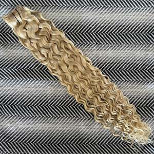 Virgin Remy Curly <b>Hair</b> <b>Extensions</b> 3B #18a/1001 <b>Ash</b> <b>Blonde</b> Mix Soft 12A Quality - Product Image 5