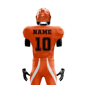 Uniforme de fútbol americano de tendencia superior, diseño de ropa deportiva con mangas cortas, tela de poliéster, impresión por sublimación deportiva - Product Image 6