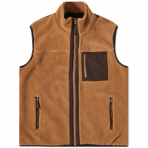 Cálido Chaleco de lana al aire libre con logotipo personalizado impresión bordado invierno chaqueta sin mangas moda OEM ODM fabricante - Product Image 1