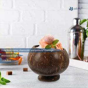 Tazón de Jugo de Coco Natural Ecológico al por Mayor, Vajilla Hecha a Mano con Cáscara Orgánica para Fiestas Tropicales, Precio de Fábrica al por Mayor - Product Image 2