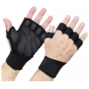 Guantes de Gimnasio de Cuero Transpirables y de Alta Calidad, Medios Dedos, Unisex, para Entrenamiento, Fitness, Deportes y Levantamiento de Pesas al Aire Libre - Product Image 3