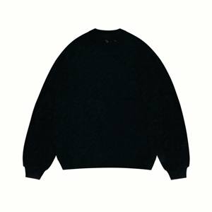 Sudadera bordada en blanco de cuello redondo para hombre con logotipo personalizado fabricante 100% algodón deportes streetwear sudaderas lisas de gran tamaño - Product Image 1