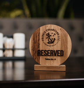 Divris Wooden Reserved Sign Laser Cut Rustic <b>Table</b> Marker Indoor and outdoor Use - Product Image 5