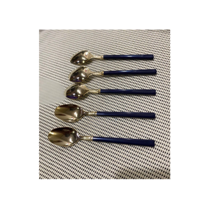 Cuillère à fourchette en laiton avec dessert et vaisselle restaurants mangeant des aliments utiliser pour le manche en acrylique au meilleur prix - Product Image 3