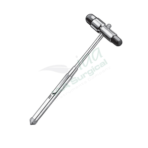 Martillo de Percusión Buck con Aguja y Cepillo para Reflejos Tendinosos Profundos - Instrumento de Diagnóstico Manual de Acero - Product Image 1
