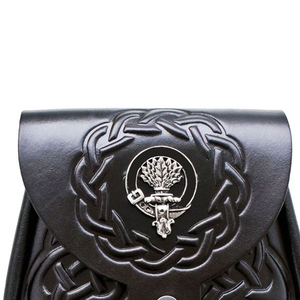 Sporrans écossais en cuir véritable gaufré, Sporrans traditionnels à prix bas, Sporrans tartan, service OEM - Product Image 3