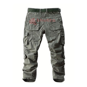 Nueva última moda Oem servicios personalizado 100% algodón Cargo pantalones Streetwear Cargo pantalones diferentes colores Cargo pantalones hombres - Product Image 2