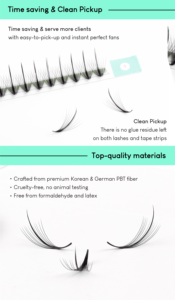 Lash extensions trays wispy edgy look lash <b>fans</b> premade speed pointed 6-25mm wholesale lash extensions - Product Image 2