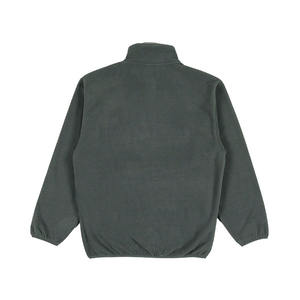 High Quality Custom Made Unisex Warm <b>Fleece</b> <b>Sherpa</b> Jacket Half Button Stand Collar Contrast Pocket Outdoor Casual Winter Front - Product Image 2