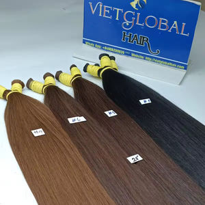 Extensions de cheveux naturels droits en vrac double produit de beauté dessiné pour femme cheveux humains naturels en gros cheveux vietnamiens crus - Product Image 1