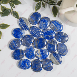 Wholesale High Quality Lapis Lazuli Polished Flat Stones for Meditation Decoration Gifts - Product Image 2