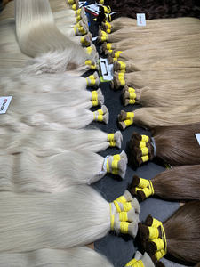 Extensiones de Cabello Humano Virgen al por Mayor, 100g, Alta Calidad, Color Rubio Natural, Ondulado, Super Double Drawn - Product Image 5