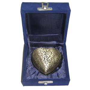 โกศโลหะรูปหัวใจสำหรับเก็บขี้เถ้าสำหรับพิธีเผาศพของทารก - Product Image 2
