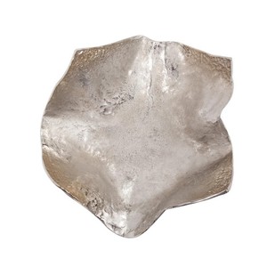 Champagne argent martelé aluminium bol décoratif grand décor à la maison pièce maîtresse Accent décor à la maison - Product Image 3