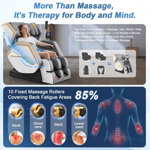 Sillón de Masajes de Cuerpo Completo de Alta Calidad, Práctico, con Gravedad Cero, Shiatsu, Reclinable, con Rieles, Masajes, Calefacción y Bluetooth - Product Image 2