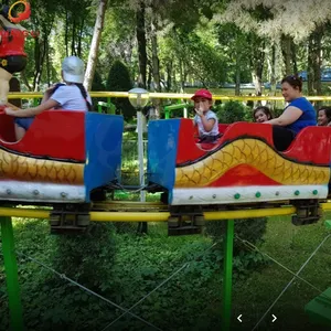 Original Factory Theme Park Amusement Ride Commercial Electric Slide Dragon Train Electric Train Kiddie Ride Roller Coaster