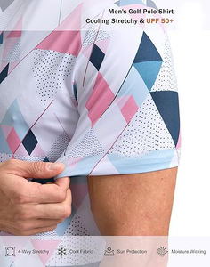 เสื้อโปโลผ้าฝ้ายออร์แกนิกของผู้ชายสำหรับฤดูร้อน100% ระบายอากาศได้ดีออกแบบได้เองด้วยการถักลายโลโก้สีพื้น - Product Image 6