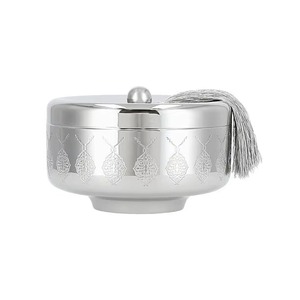 Casserole au design arabe fabuleux de table Hot Pot Home Cookware Produit Argent Brillant Poli Rond Hotpot Ustensiles de cuisine - Product Image 3