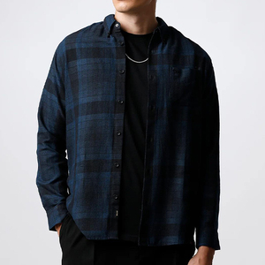 Haute qualité tenue décontracté hommes chemise à carreaux Style parfait respirant hommes chemises confortable entièrement personnalisé homme chemise à carreaux - Product Image 2