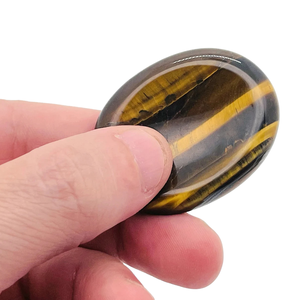 Pierres d'inquiétude de cristaux-Pierres d'inquiétude d'oeil de tigre | Pierres de poche en cristal naturel pour la guérison, méditation | Fourniture de gros - Product Image 6