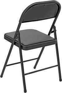 Chaises de bureau modernes en fer noir de style antique pliables pour la maison hôtels banquets bars et gymnases-vente en gros - Product Image 3