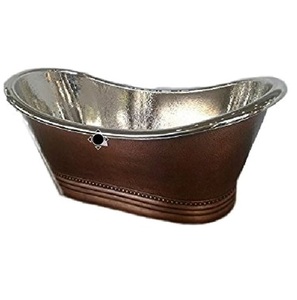 Baignoire en cuivre de luxe, fabriquée à la main, au design moderne, finition peinture poudrée, pour la maison, les hôtels, les restaurants, COLLECTION DE QUALITÉ, Uttar Pradesh - Product Image 3
