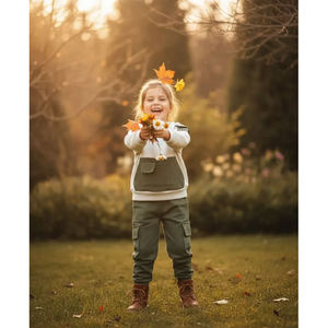 Conjunto de Sudadera con Bolsillo de Felpa para Niños, Traje de Invierno - Product Image 4