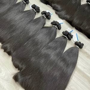 Hot Natural Straight Vietnamese <b>Remy</b> <b>Hair</b> <b>Extensions</b> <b>Hair</b> Weaving Bundles Double Drawn Unprocessed Raw Weft <b>Hair</b> All Colors - Product Image 4