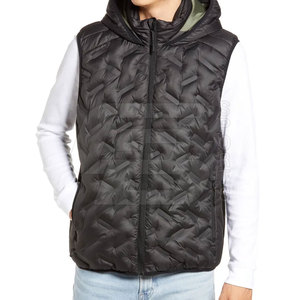 Chaqueta de lona ligera sin mangas para hombre con cuello de pie, ropa de abrigo informal para invierno, senderismo, chalecos y chalecos de talla grande - Product Image 5