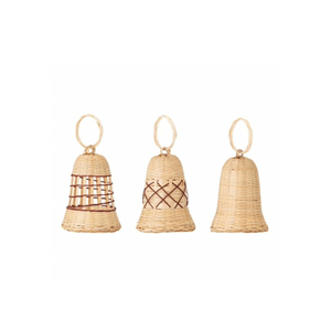 Decoración navideña de Ring Bell 100% Ratán natural Ecológico y duradero con forma adorable con precio competitivo - Product Image 5