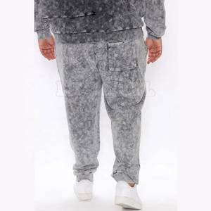Survêtement personnalisé de haute qualité, écologique, délavé à l'acide, pour hommes, grande taille, design délavé, coton, vêtements de sport, hiver - Product Image 4