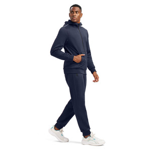 Vente en gros de pantalons de survêtement à capuche pour hommes 100% ensemble de 2 pièces en molleton de coton ensembles de jogging avec logo personnalisé survêtements pour hommes survêtements unisexes - Product Image 4