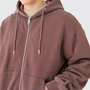 Traje de invierno con cremallera de algodón 100% y logotipo personalizado para adultos, chándal transpirable para correr, conjunto de chándal de dos piezas hecho a medida para hombre - Product Image 6