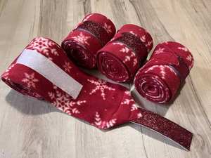 Vendas de Polo para Caballos de Forro Polar Duradero al por Mayor con Cierre de Velcro, Vendajes de Protección para las Piernas Ecuestres para Montar y Entrenar - Product Image 4