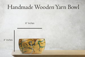 Bol de fil de brûlure fractale en bois naturel avec bol de fil d'incrustation de résine verte cadeau de Noël fonctionnel et cadeau de fête des mères - Product Image 6