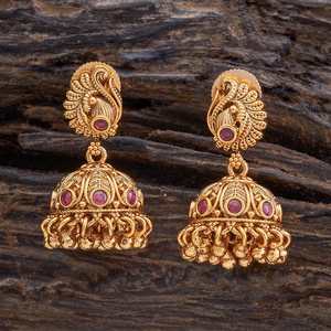 Pendientes Colgantes Antiguos de Moda, Religiosos, para Bodas y Fiestas, de Cobre y Latón con Forma de Campana, de Aleación de Zinc con Perlas y Diamantes - Product Image 4