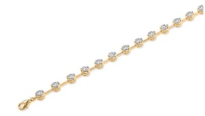 Nueva Pulsera Premier con Corte Redondo y Engaste Rubover, Diamante Cultivado en Laboratorio de 3.50 Ct F-G VS en Platino, Regalo de Aniversario de Bodas - Product Image 3