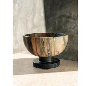 ชามสลัดและผลไม้เรซิ่นขัดเงาทำมือสไตล์ร่วมสมัย - ดีไซน์หรูหราทันสมัยสำหรับตกแต่งบ้านและงานแต่งงาน - Product Image 1