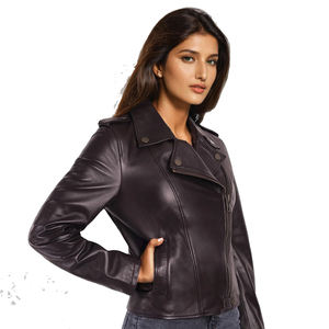 Chaqueta de piel auténtica con diseño personalizado para Mujer | Ropa de abrigo ajustada a la moda para Mujer | OEM ODM fábrica de proveedores al por mayor - Product Image 3