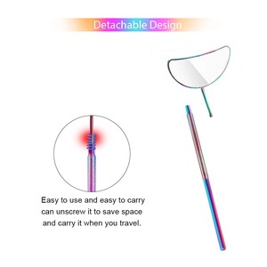 Miroir à cils en forme de lune de haute qualité, design personnalisé, en acier inoxydable, éclairé, pour extensions de cils par Bahasa Pro - Product Image 4