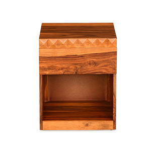<b>Night</b> <b>Stand</b> Table Sofa Side Table Bedside Furniture in Mango Wood With Walnut Finishes for Bedroom Living Room Office - Product Image 3