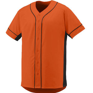 Maillot de baseball et de softball personnalisé OEM, respirant, impression par transfert thermique, 100% polyester, style col en V, ensemble vierge personnalisable - Product Image 5