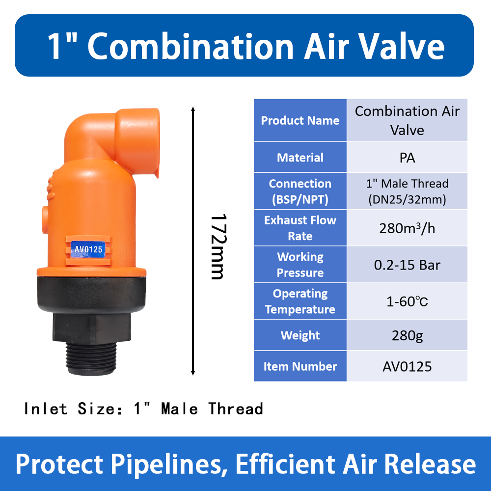 1 Inch Combination Air Valve