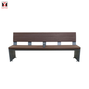 outdoor galvanized steel garden seating bench outdoor furniture modern outside public park metal bench seat