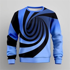 ใหม่เสื้อสเวตเตอร์คอกลมลายกราฟิกสำหรับผู้ชายเสื้อทรงหลวมแฟชั่นสำหรับเด็กเสื้อผ้าดีไซน์เนอร์ชายโอเวอร์ไซส์ขายส่ง3D - Product Image 5