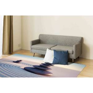 Tapis Zen Stones, style minimaliste moderne, chenille, décoration de salon, tapis imprimé 3D japonais, tapis en velours - Product Image 4