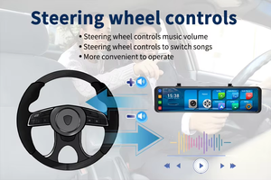 Xe chơi không dây 4k gương xe DVR 11.26 inch màn hình cảm ứng xe hộp đen DVR Ghi Wifi phía trước và phía sau Dash Cam - Product Image 6