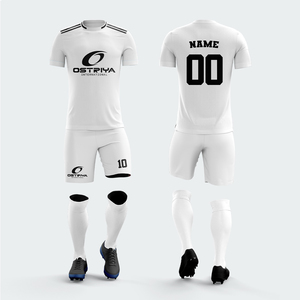 2025 Latest Designed Soccer Uniforms for Adult Custom Heat-Transfer Printed Short Sleeve Football Wear Quick Dry Front <b>Low</b> MOQ - Product Image 1